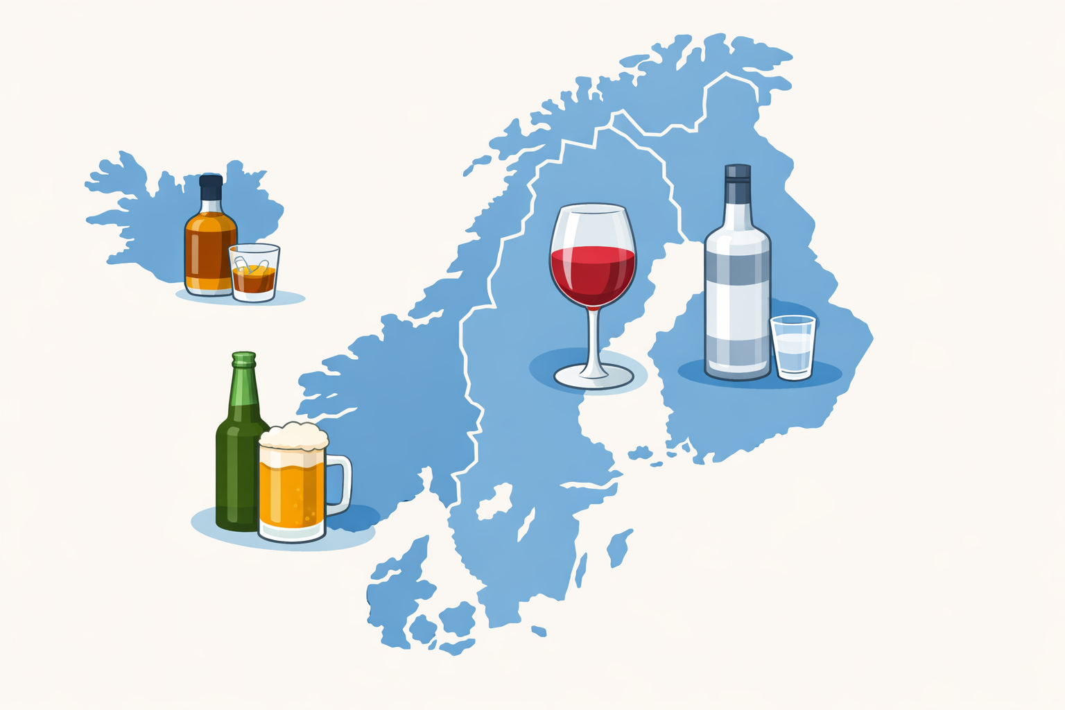 Drikker nordmenn minst i Norden – eller bare annerledes?