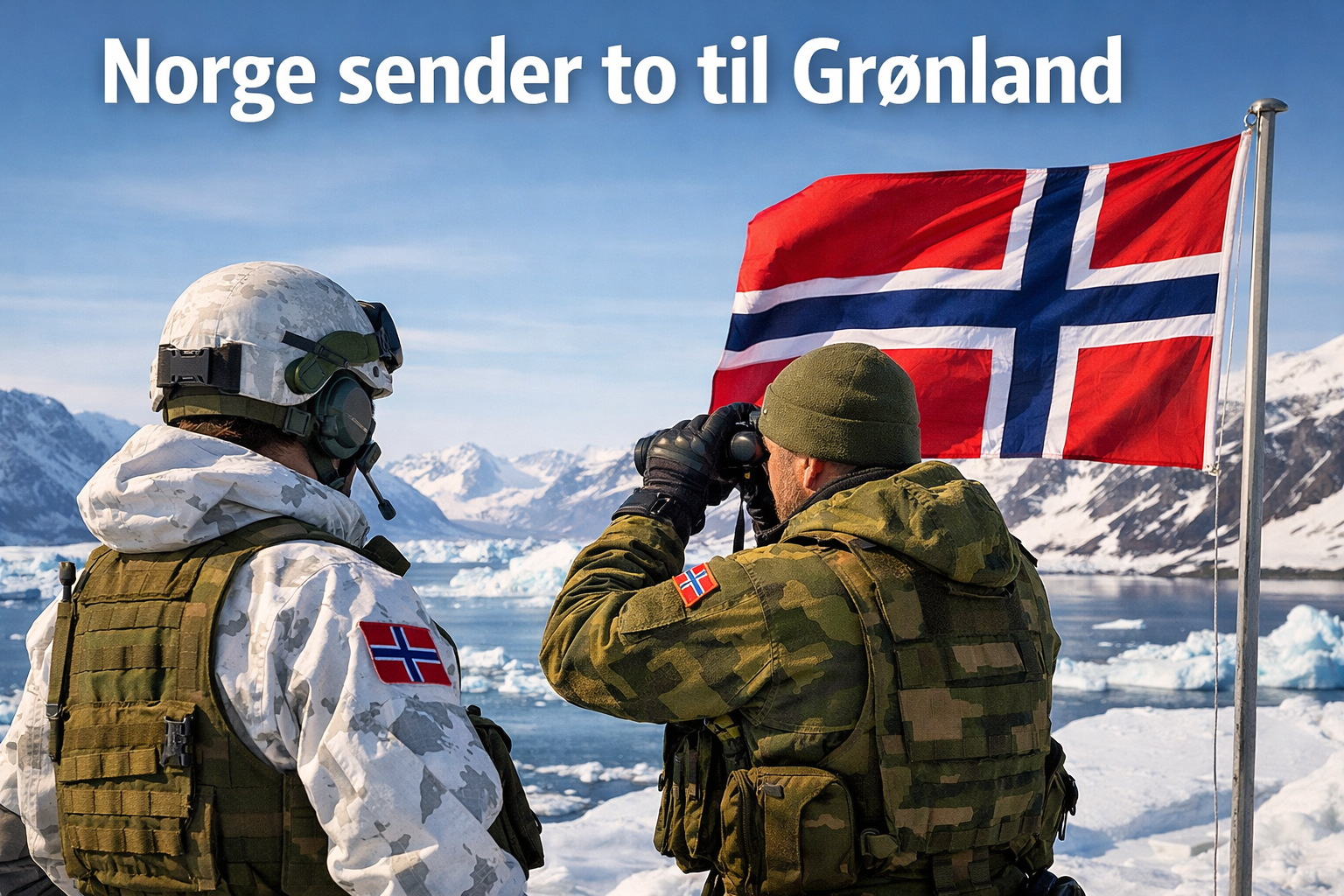 Norge sender to til Grønland