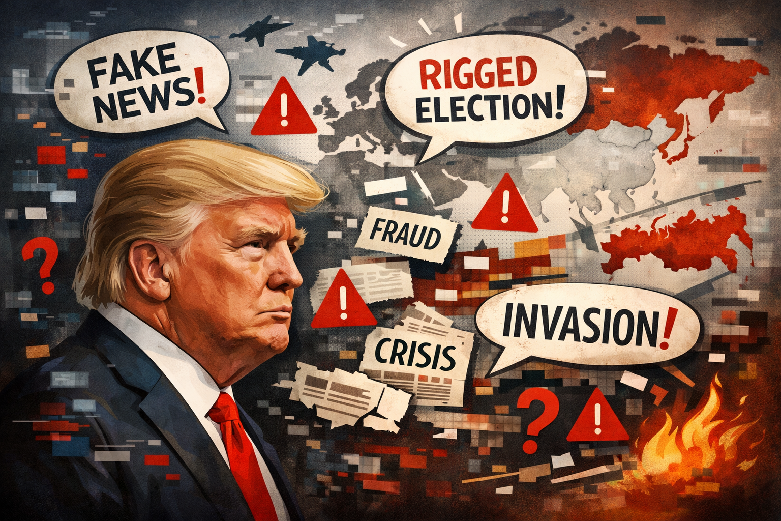 Politisk løgn og skremselspropaganda – er dette Trumps politikk?