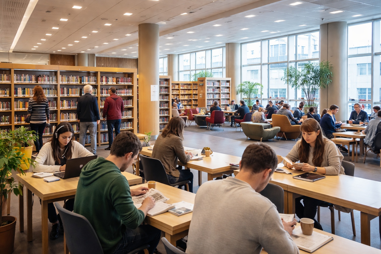 Bibliotekene fylles opp – men ikke bare av bøker