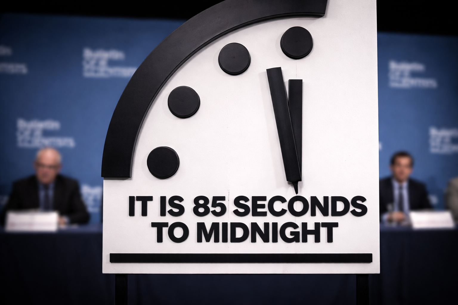 «Doomsday Clock» flyttet enda nærmere midnatt – verdens største trusler bak beslutningen
