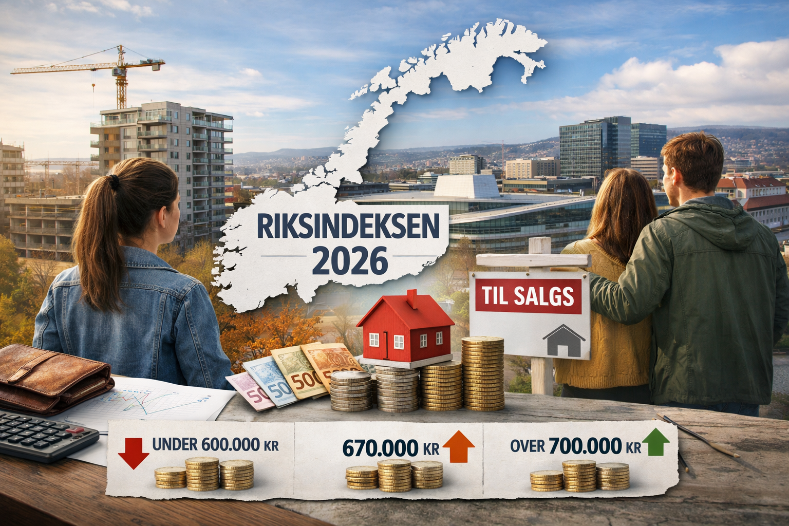 Riksindeksen 2026: Tjener du under 670.000 kroner, kan det bli tøft å etablere seg