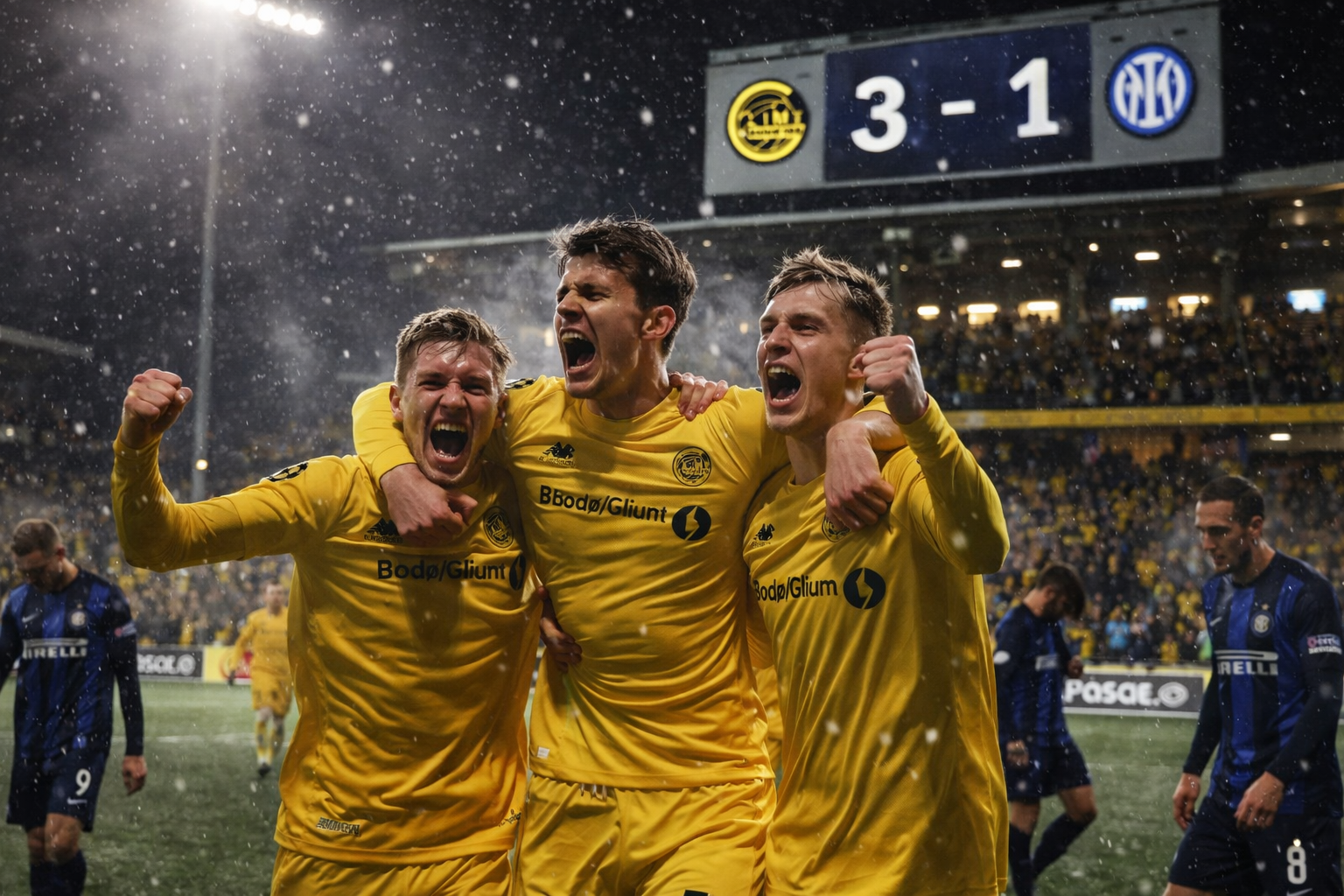 Historisk kveld i Bodø: FK Bodø/Glimt slo Inter Milan 3–1