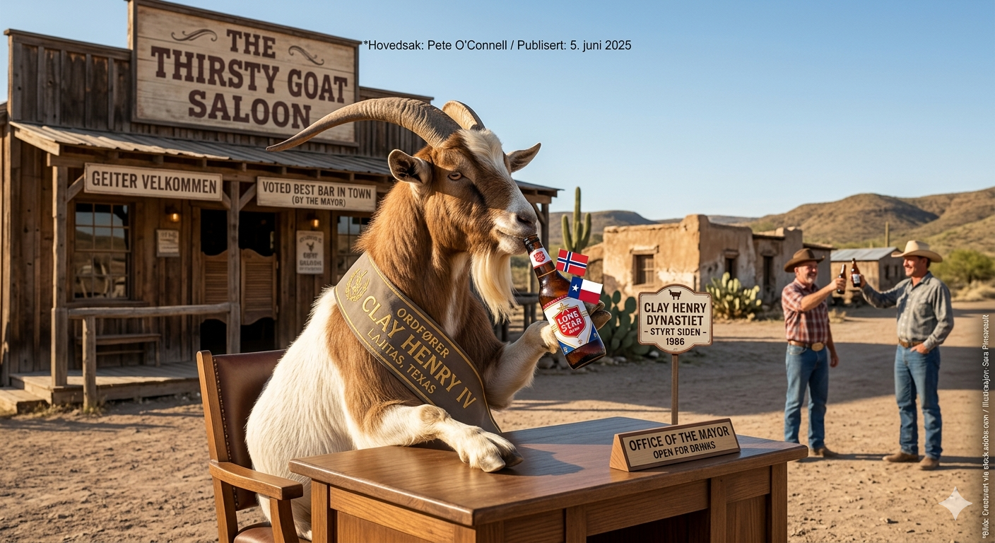 Skål, Hr. Ordfører! Møt Texas-byen som styres av øldrikkende geiter