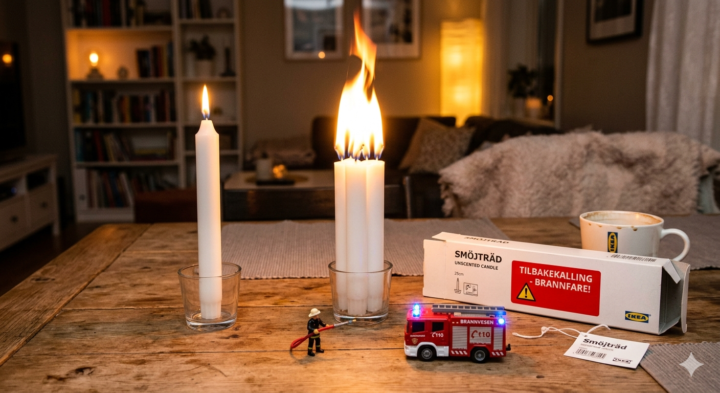 IKEA tilbakekaller «Smöjträd»: Når stearinlyset får uventet turbokraft