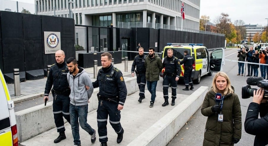 Tre pågrepet for ambassade-bombingen