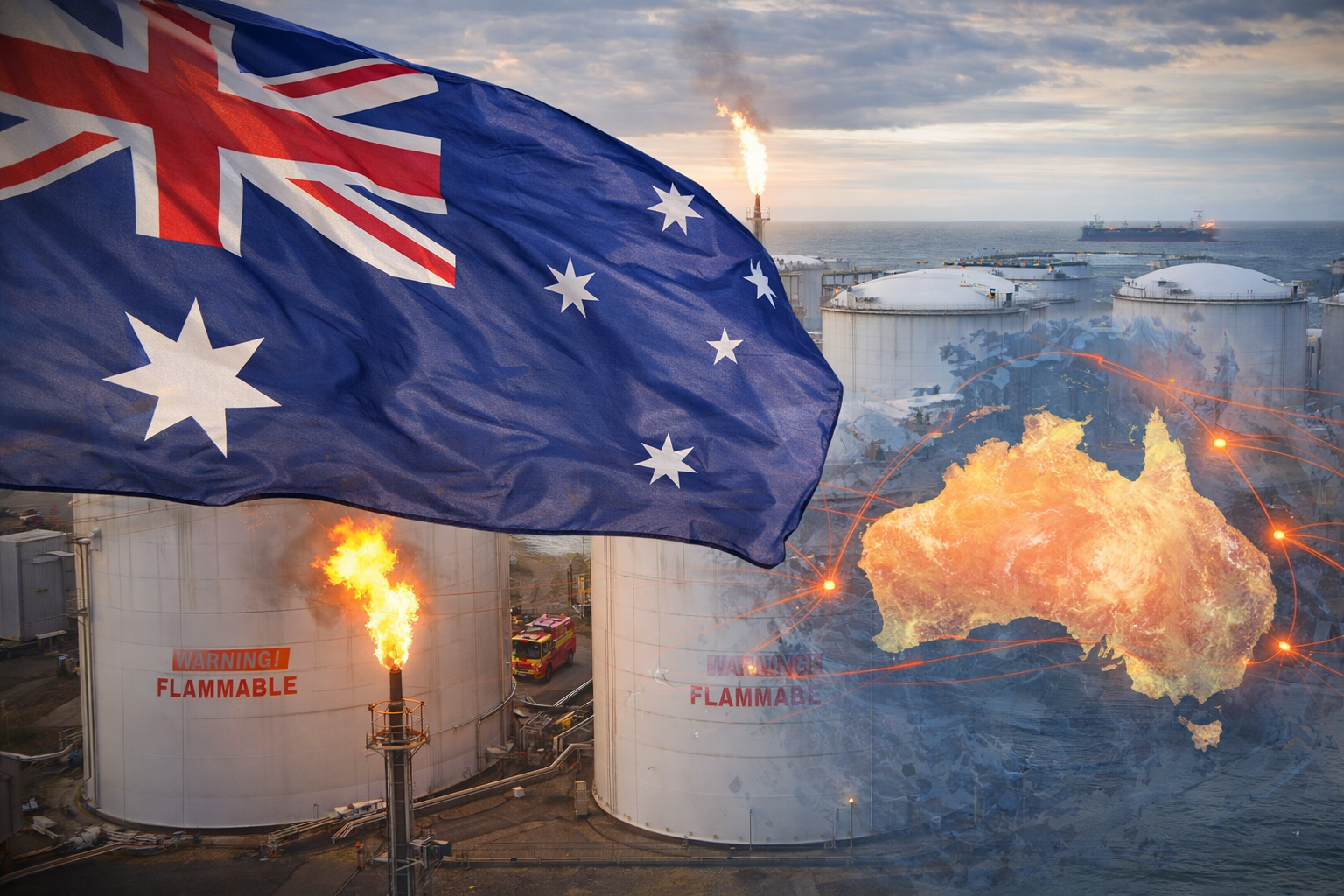 Australia åpner sine beredskapslagre