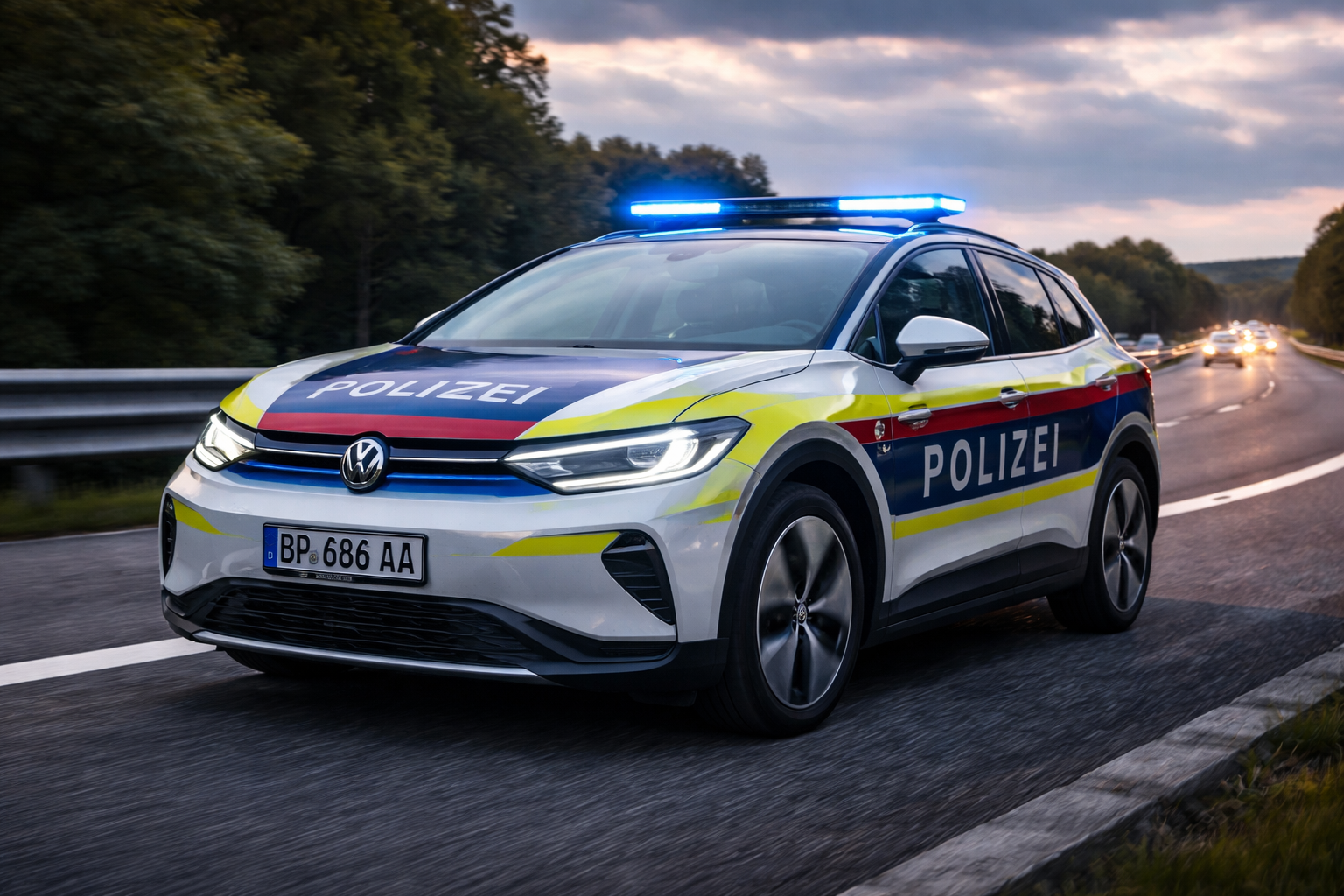 Østerrike avslutter forsøk med elektriske politibiler